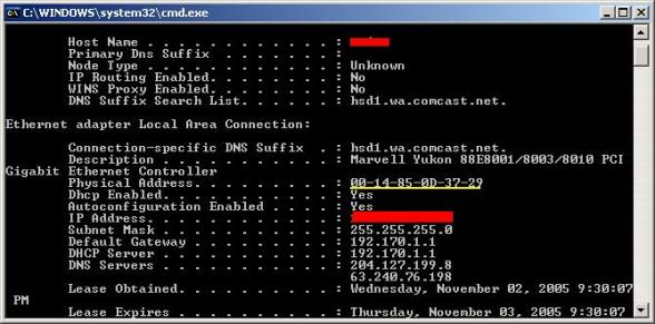 View MAC Address of Your Network Devices