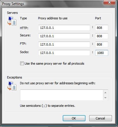 Proxy Settings