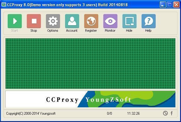 CCProxy Main Interface