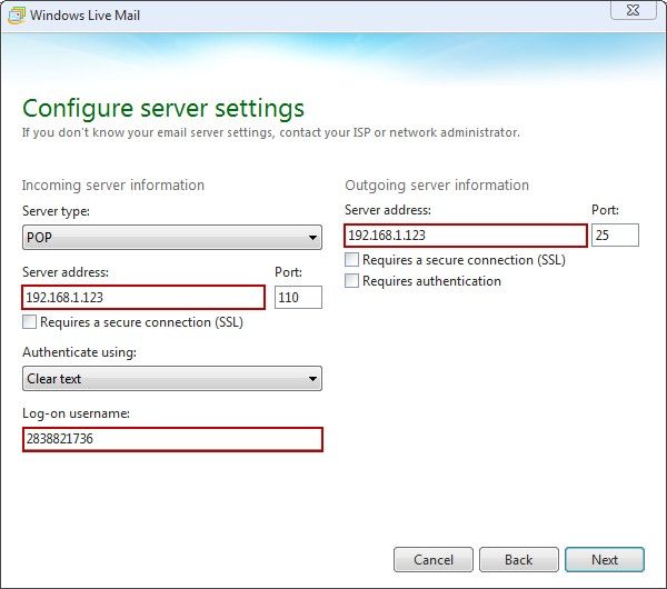 Configure Server Settings