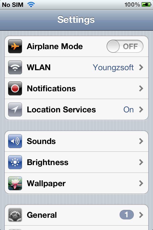 Wifi Settings