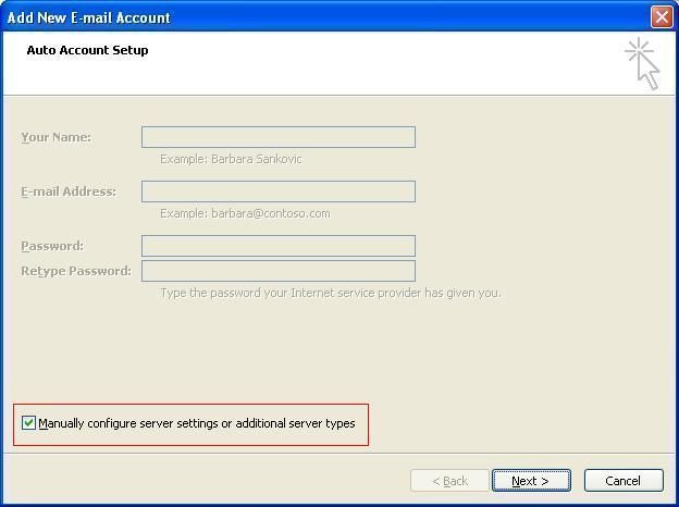 Auto Account Setup