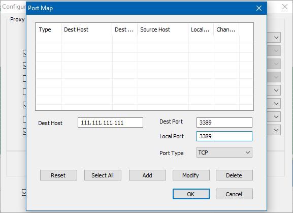 1st remote default port