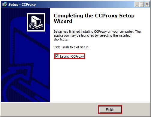 Launch CCProxy
