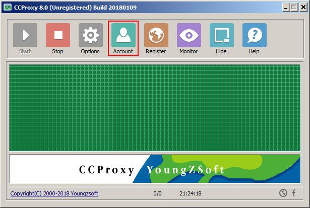 CCProxy account manager