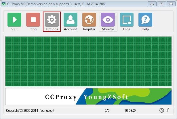 CCProxy Options Button