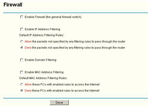 Firewall Settings