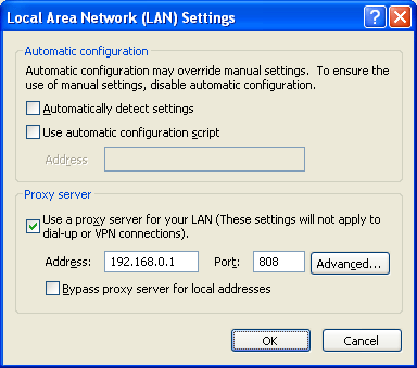 Local Area Network (LAN) Settings