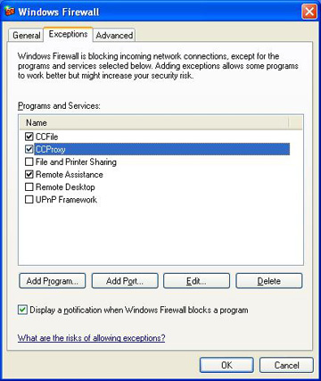 configurazione del server proxy su Windows 2000