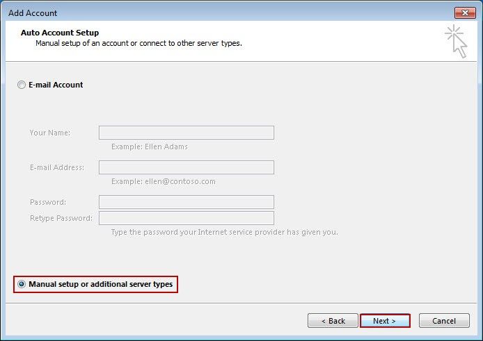 Auto Account Setup