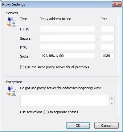 IE8 SOCKS