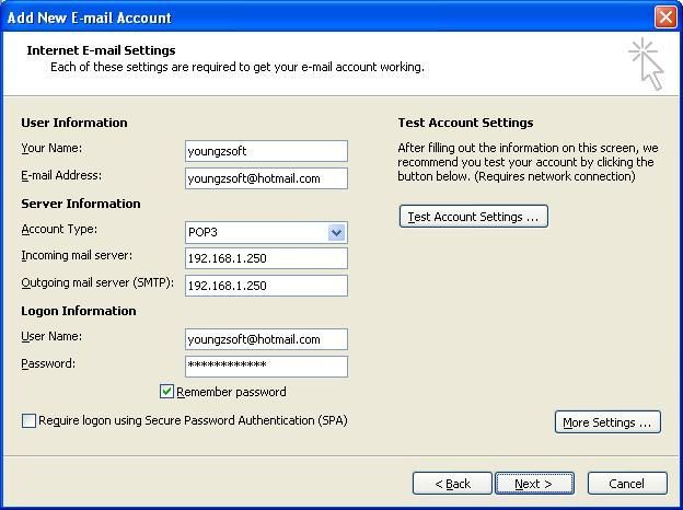 kjole mave T How to Make Mail Proxy Settings in MS Office Outlook for Hotmail?