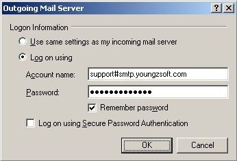Configure Outgoing Mail Server