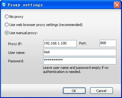 Proxy Settings