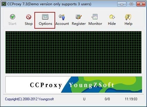 The Main Interface of CCproxy