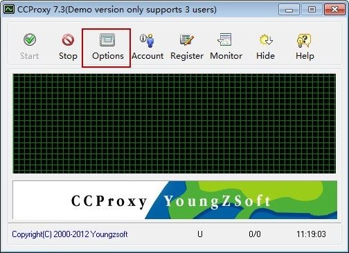 The Main Interface of CCProxy