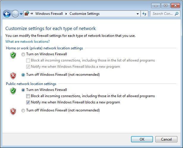 Win7 Firewall